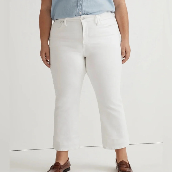 Madewell Plus Size Kick Out Crop Jeans Size 24W - Picture 2 of 6